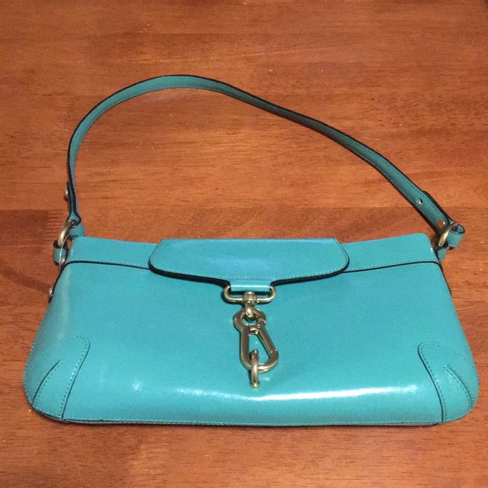 Turquoise lady’s bag